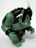 LEGO cas424 Fantasy Era - Troll, Sand Green with Black Armor (7097)