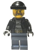 LEGO cty0621 Police - City Bandit Male with Brown and Gray Beard, Black Knit Cap