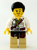 LEGO dino006 Hero - White Shirt with Olive Green Bandana